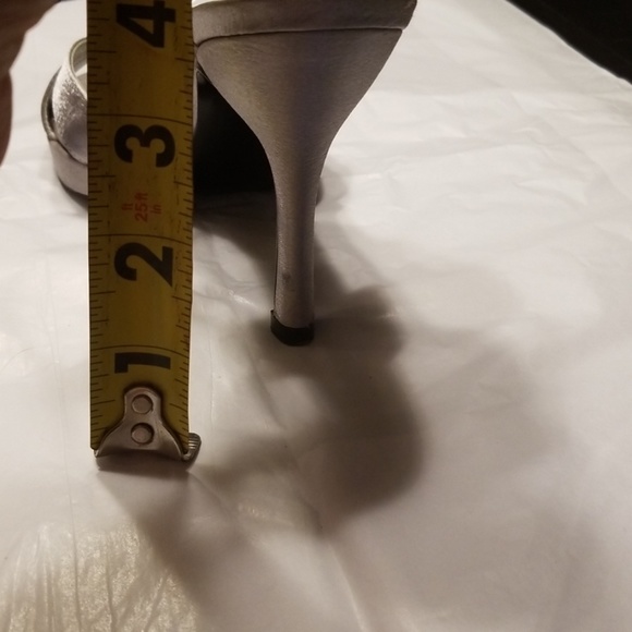 Nina Silver Strap Rhinestone Heel - Picture 4 of 5